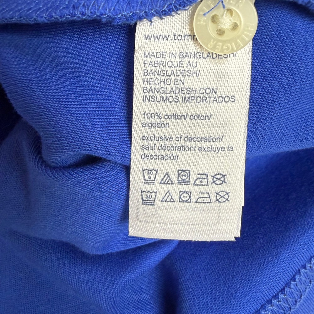Tommy Hilfiger Mens Blue Short Sleeve Pocket Polo Shirt Medium XM03529 402 New - Picture 8 of 9